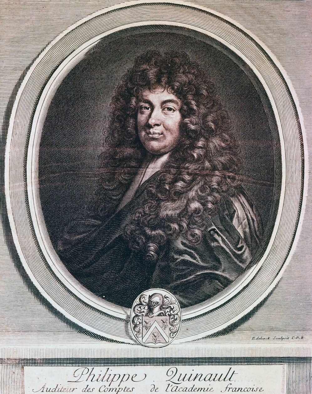 Portrait of Philippe Quinault by French School