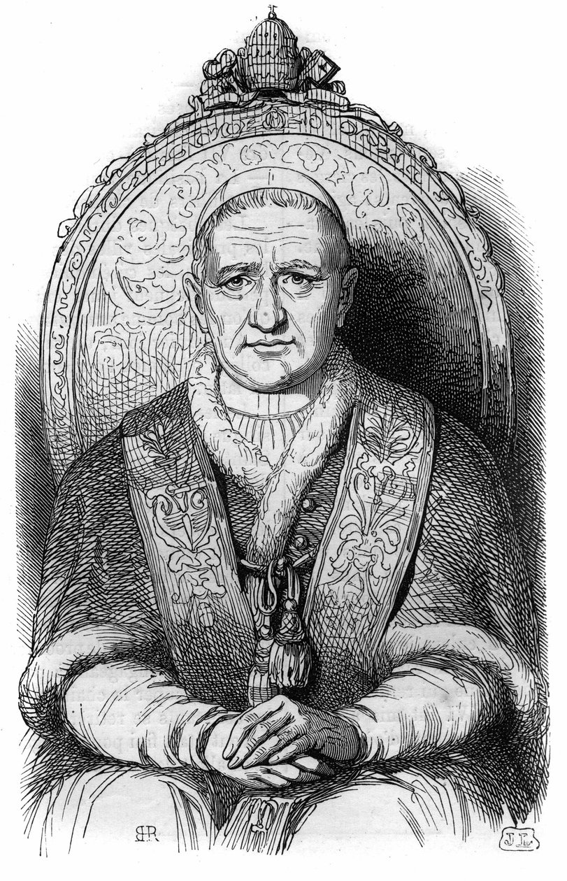 Portrait of Pope Gregory XVI (Bartolomeo Alberto Cappellari) by French School