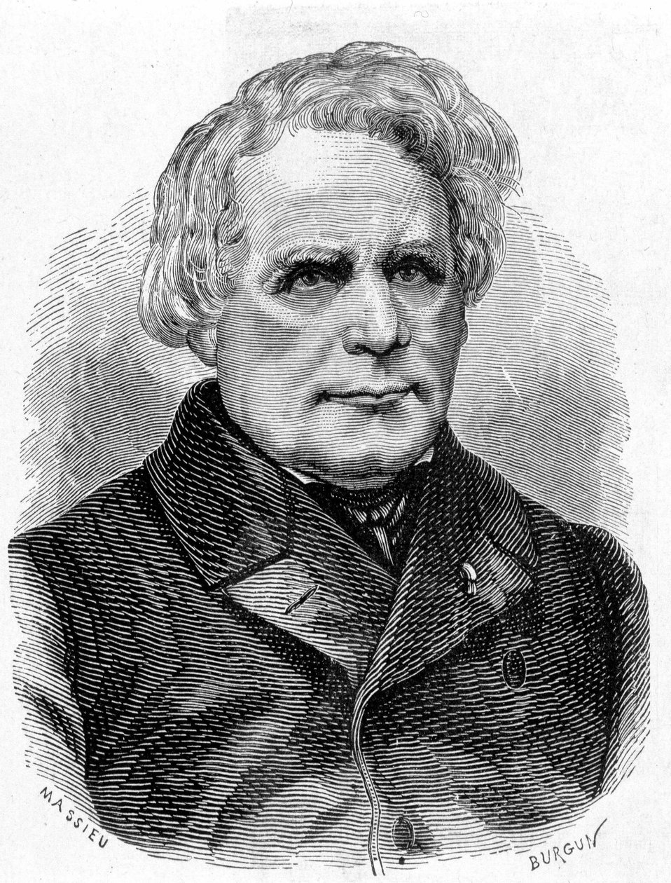 Portrait of Ruhmkorff Heinrich Daniel (1803 - 1877), Builder of Physics Instruments (the Induction Apparatus), German Mechanic and Electrician - in 
