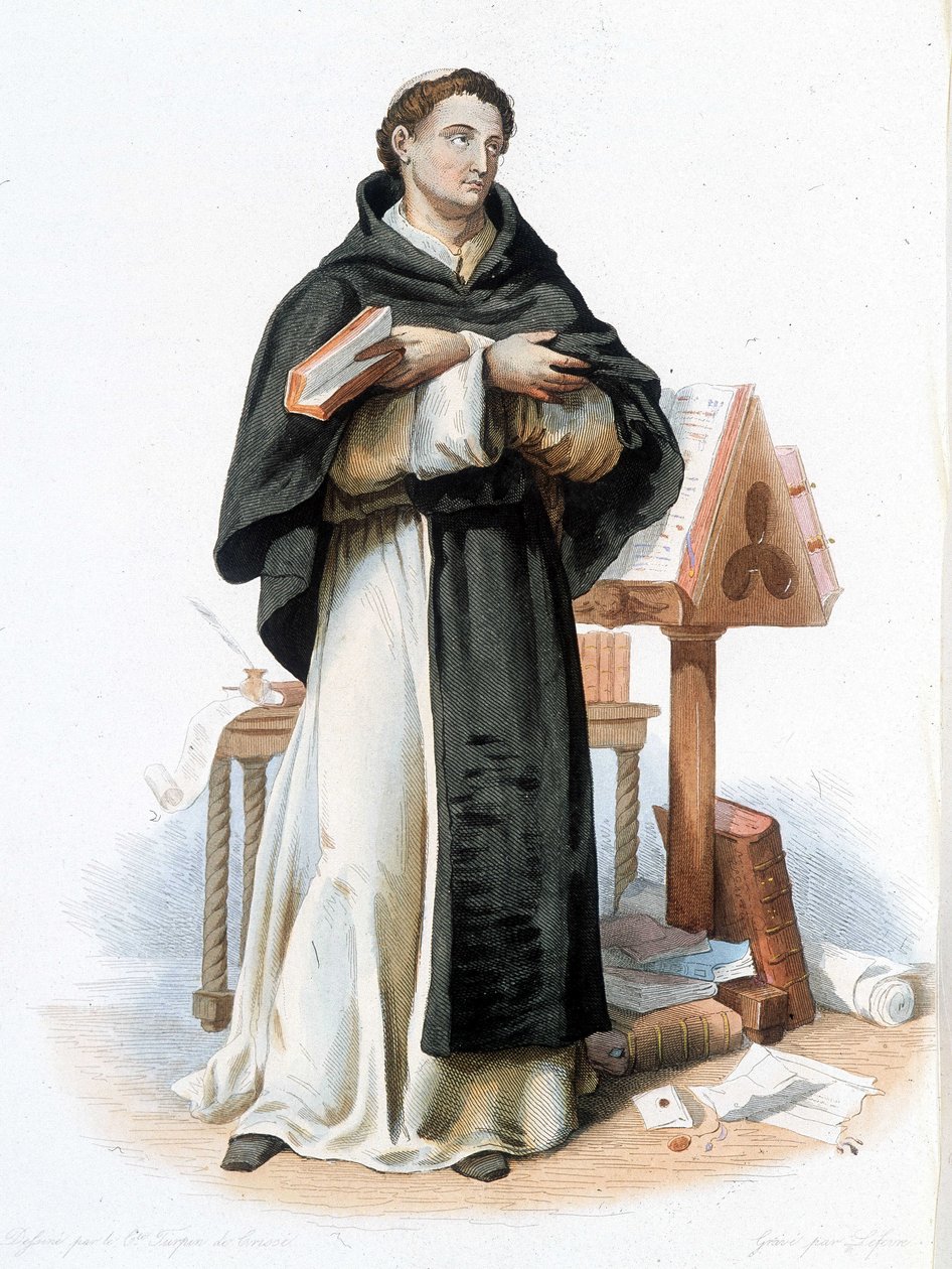 Portrait of Saint Bernard de Clairvaux (San Bernardo di Chiaravalle) (1090 - 1153) - in 