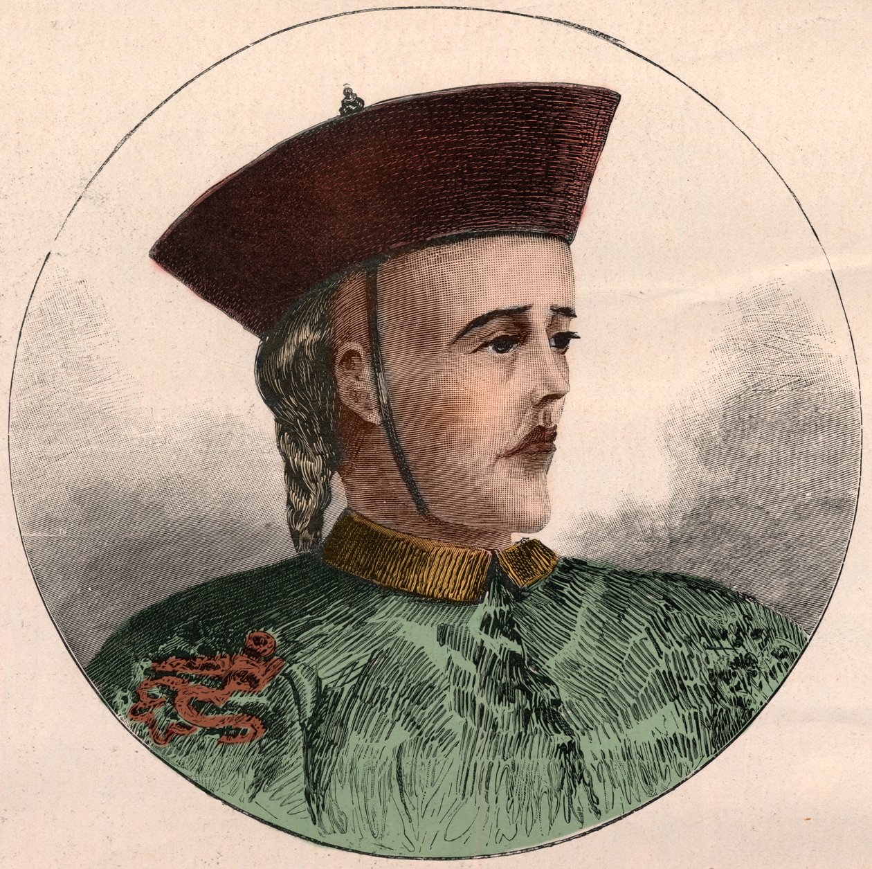Portrait of The Guangxu, Emperor of China (1871-1908) by French School