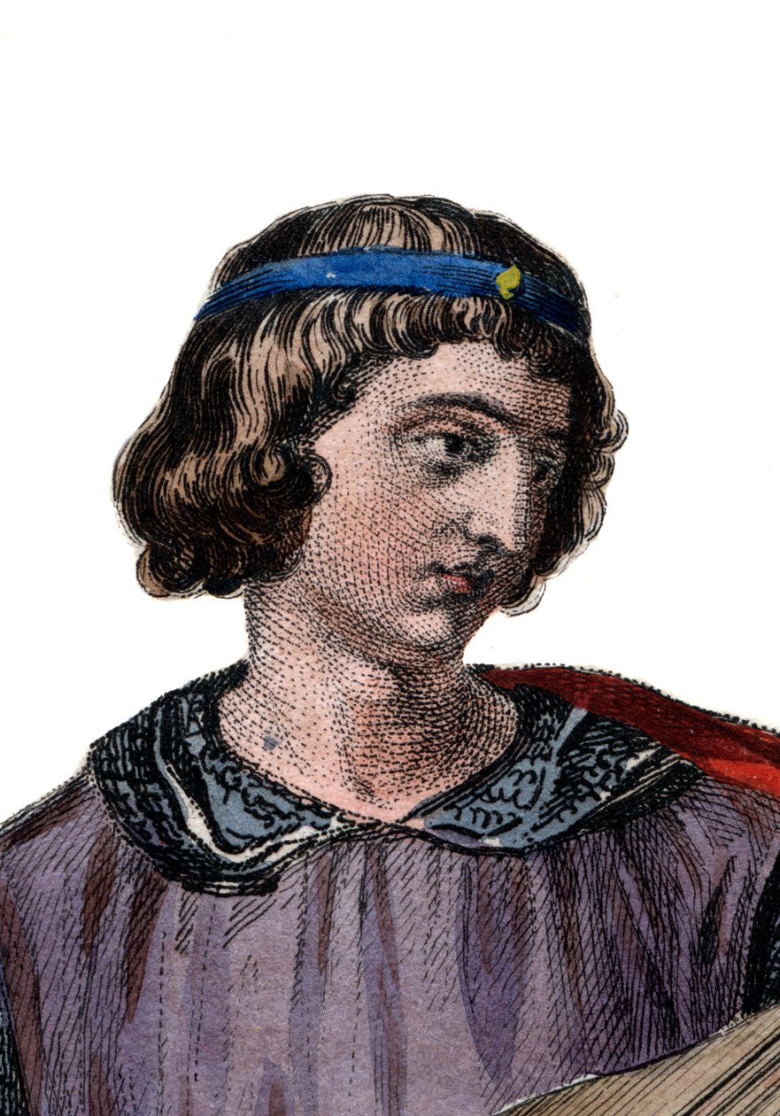 Portrait of Theobald I, Count of Champagne and King of Navarre by French School