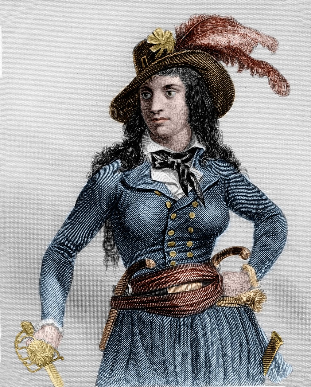 Portrait of Theroigne de Mericourt (1762-1817), French revolutionary by French School