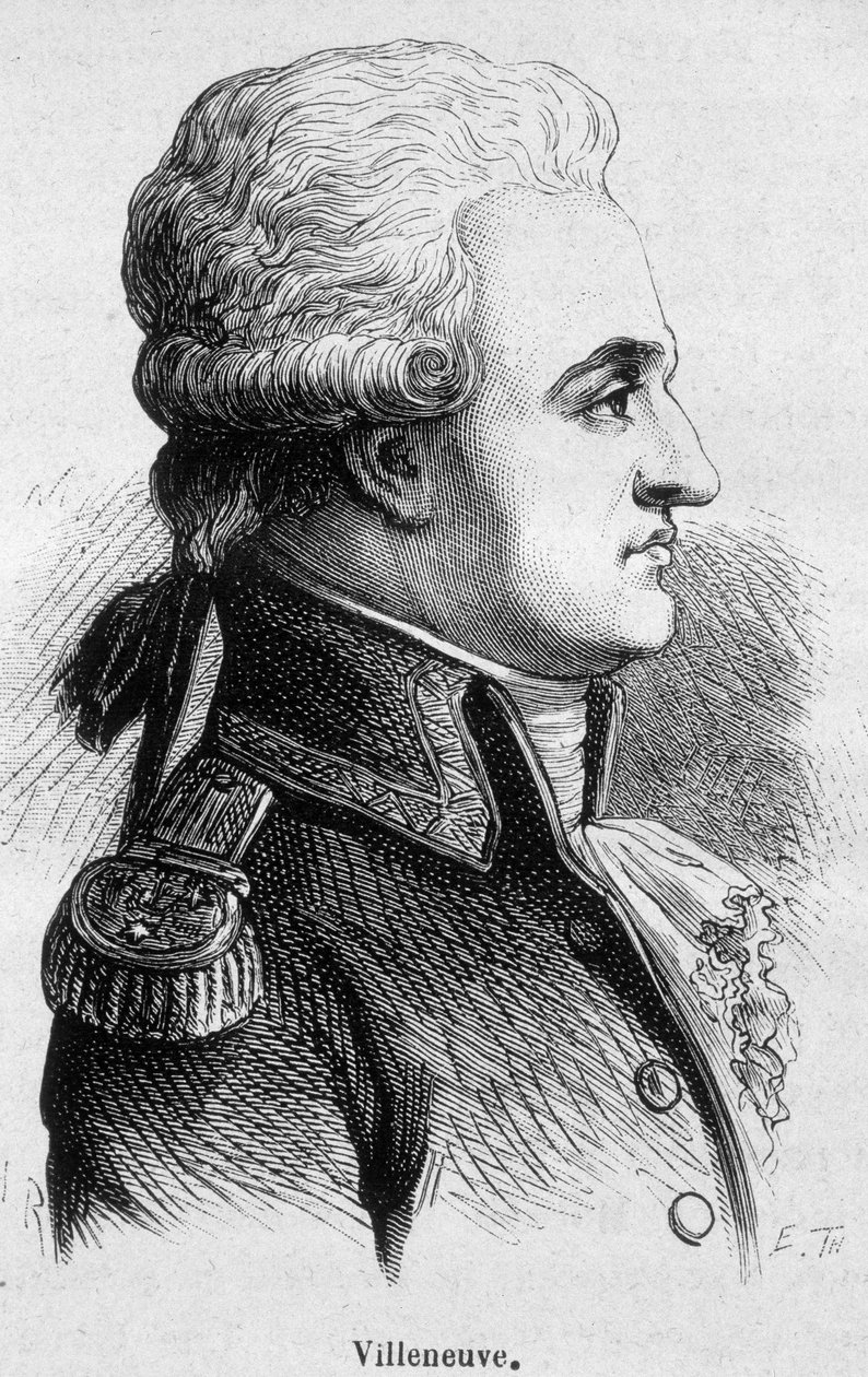 Portrait of Villeneuve, French admiral (1763-1806) - in L