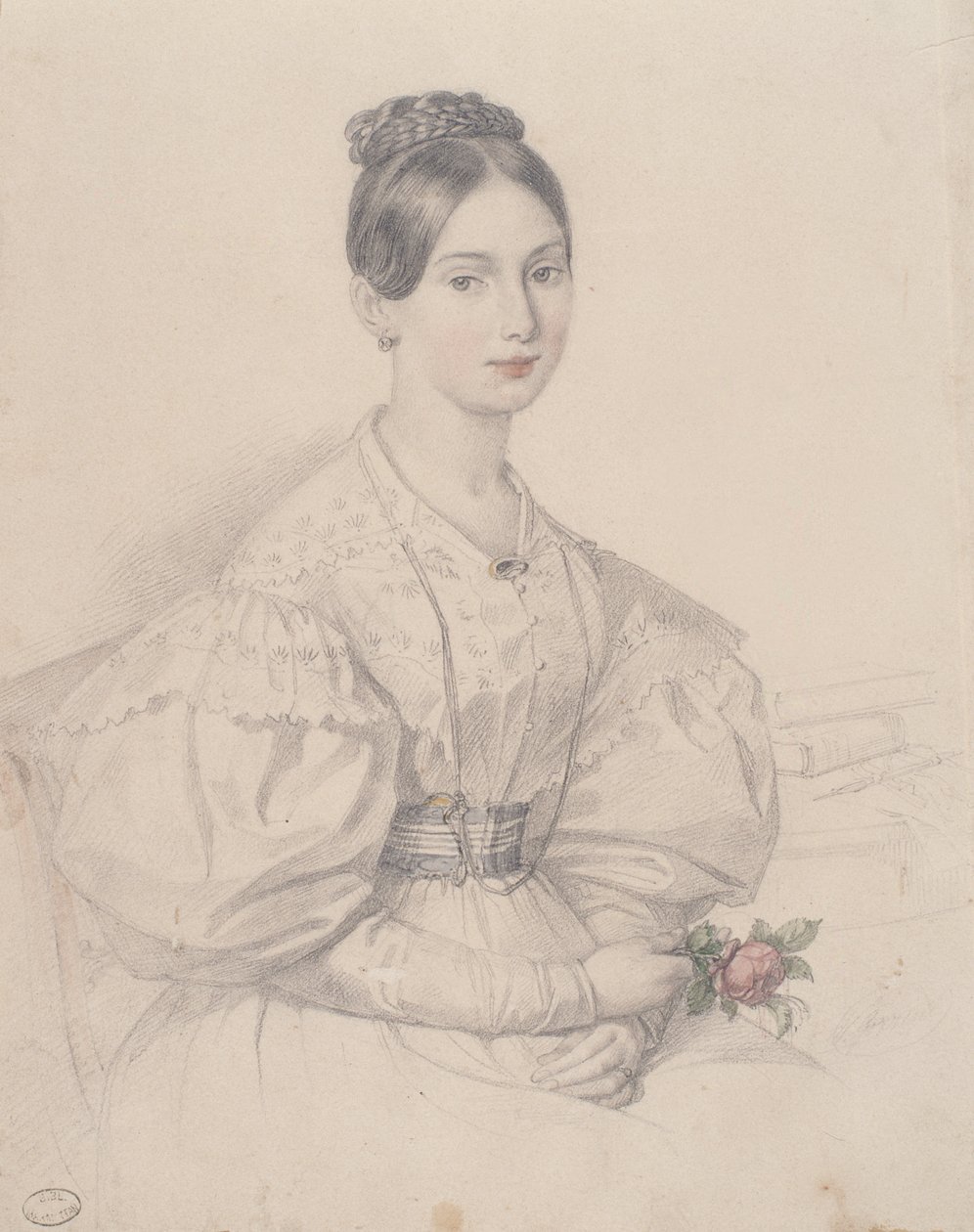 Portrait of a Young Woman by French School