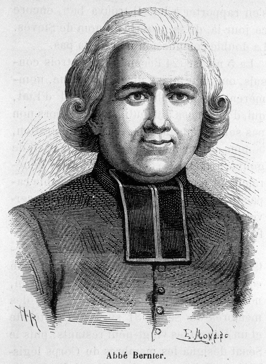 Portrait of the Abbe Bernier by French School