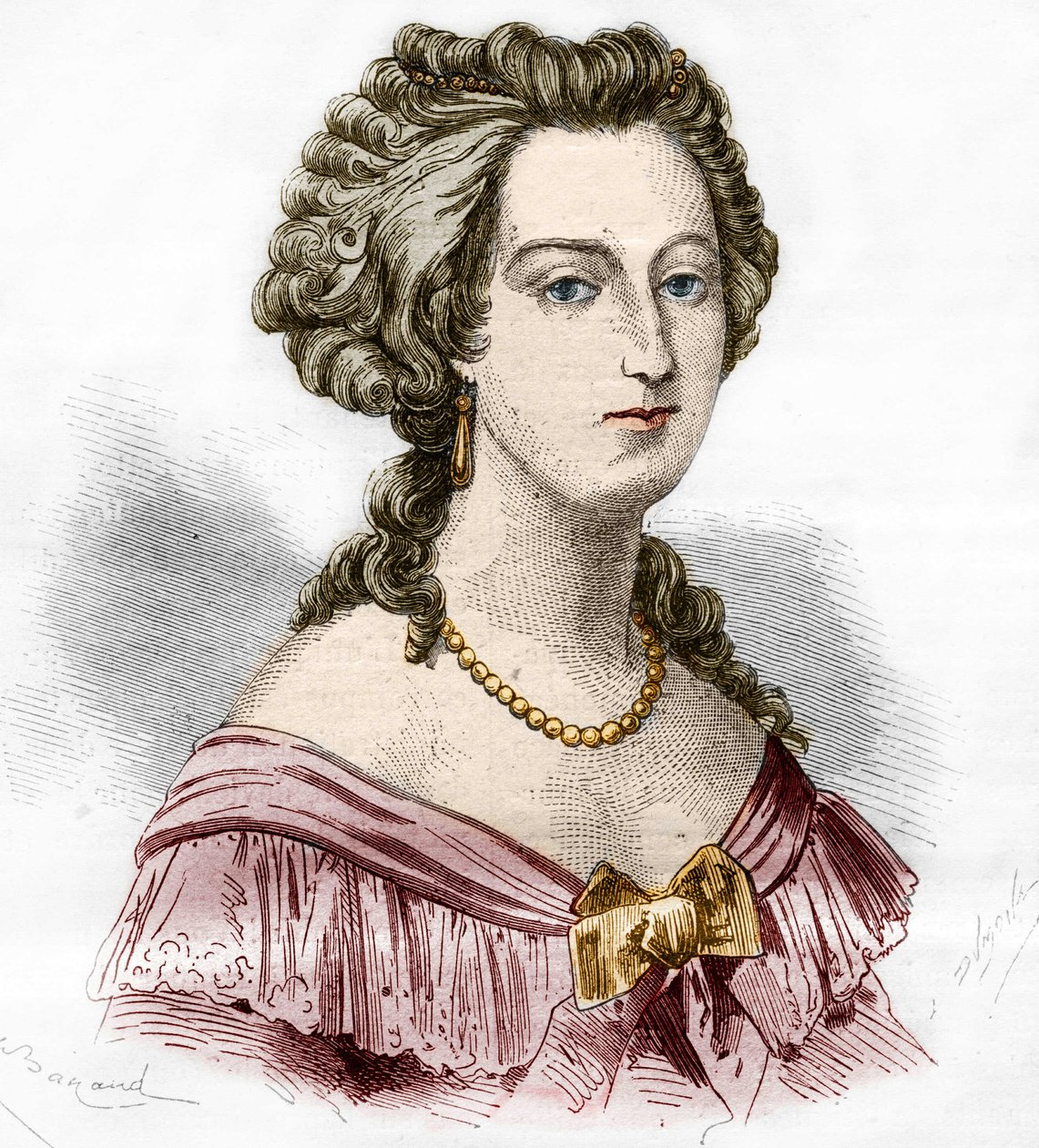 Portrait of the Marquise of Boufflers Marie Francoise Catherine de Beauvau Craon (1711-1787) by French School