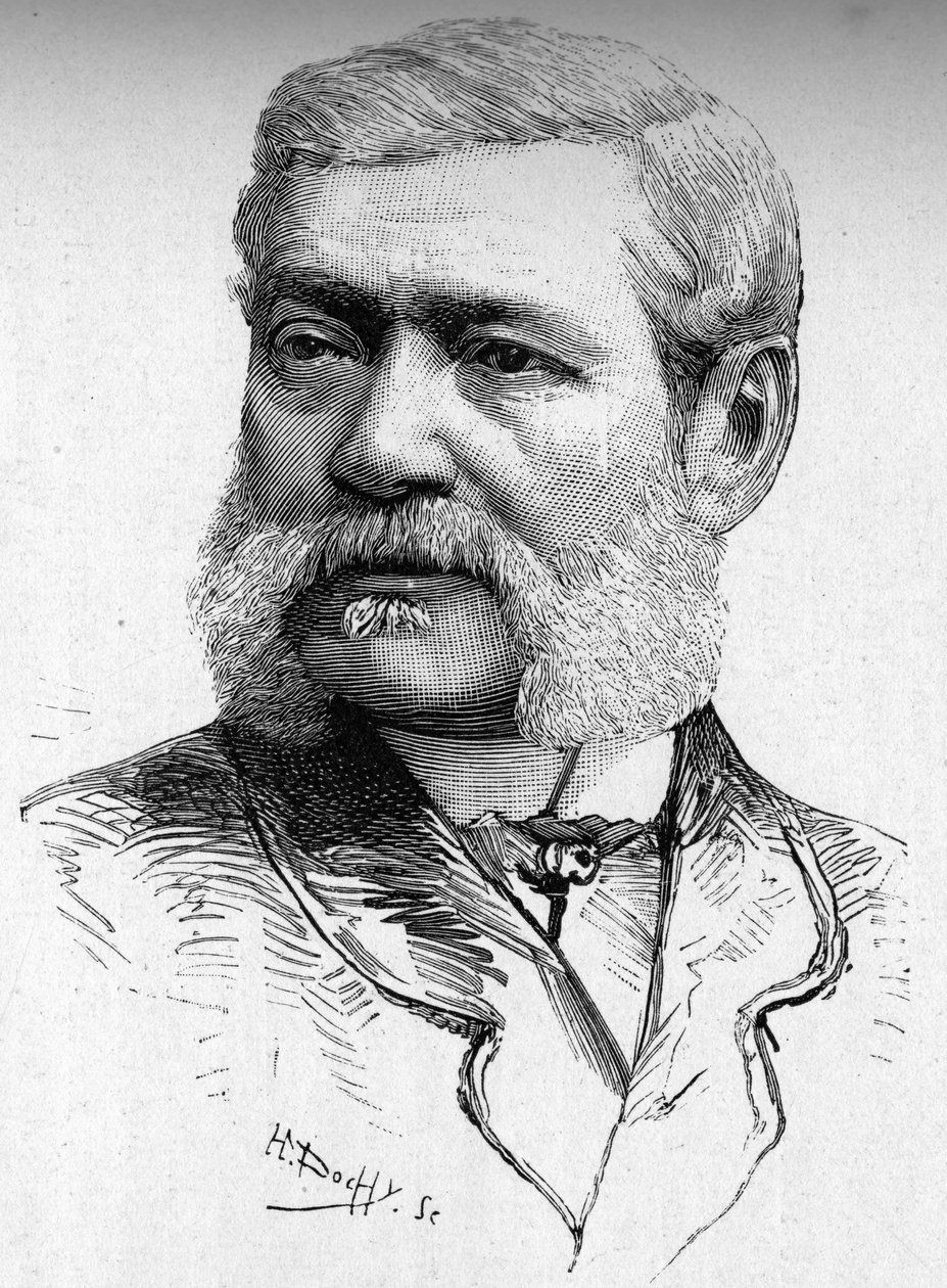 Portrait of the wood engraver, Count Colonna Cesari (1825-1887). by French School