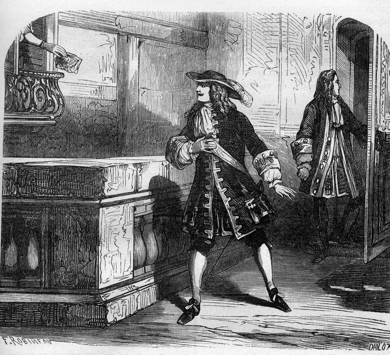Portrait of the knight of Bouillon, young debauche, future lover of Madame d