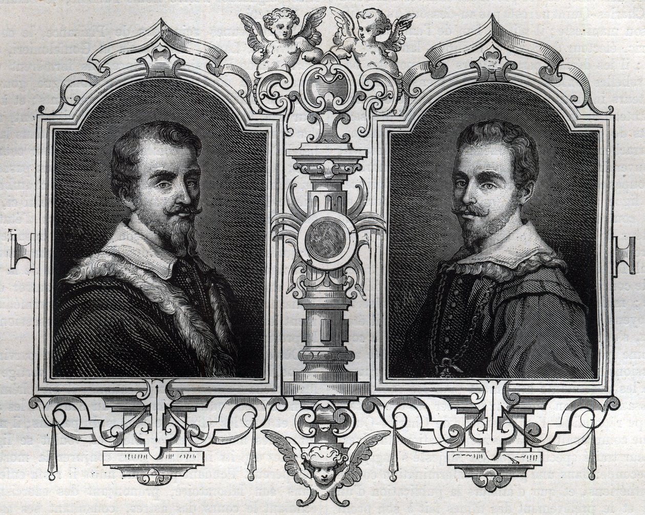 Portraits of Horace (Orazio 1531-1553) and Octave Farnese by French School