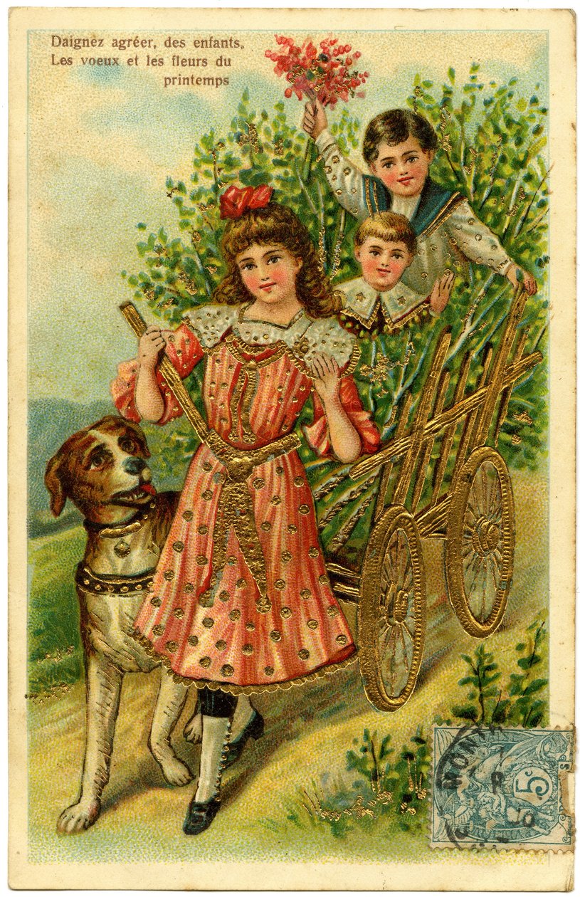 Postcard, please accept, children