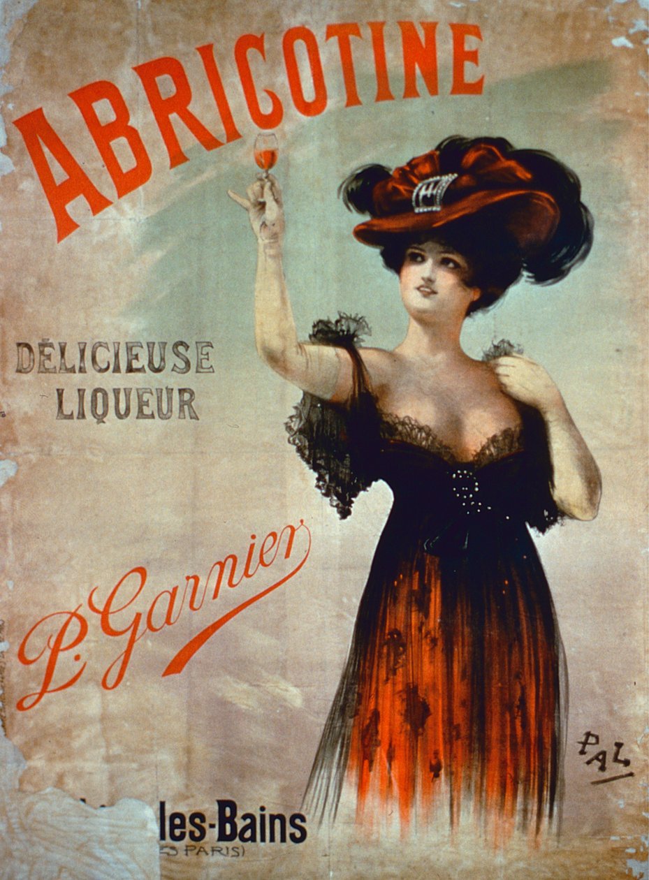 Poster advertising Abricotine, made by P. Garnier, Paris by French School