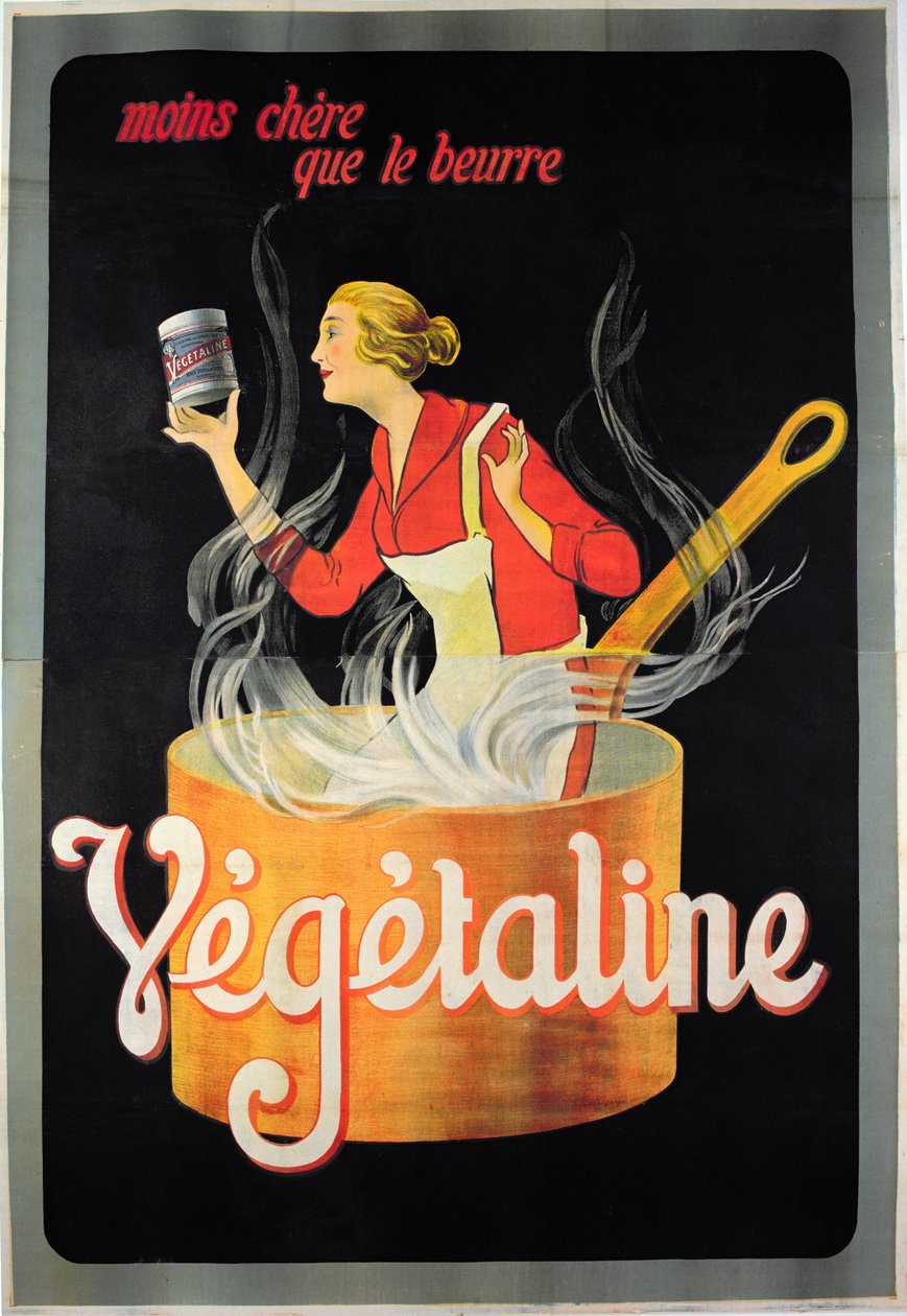 Poster advertising Vegetaline margarine by French School