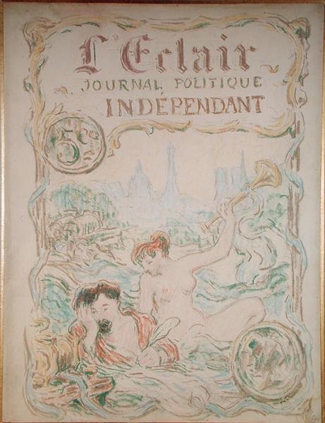 Poster design for the newspaper 