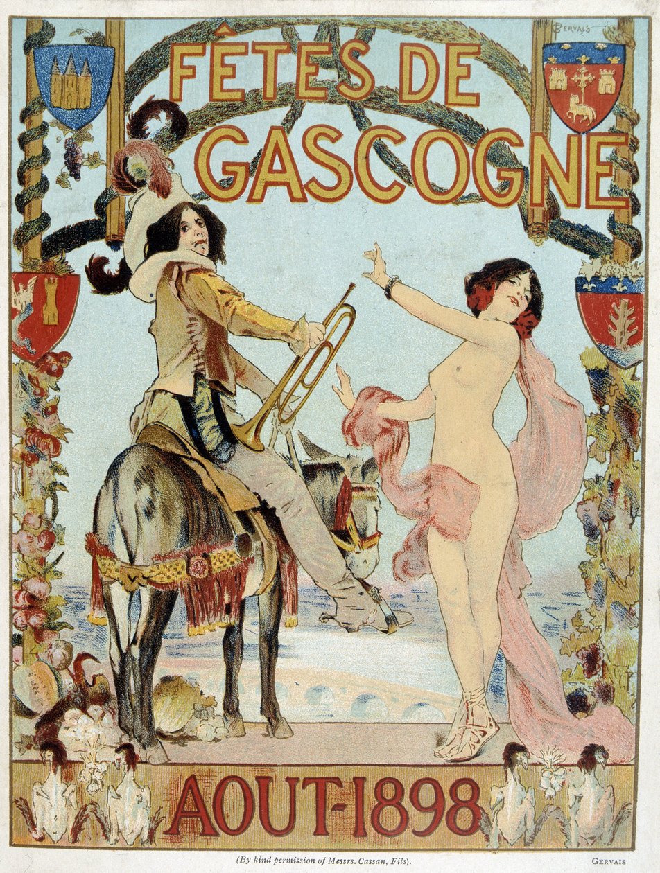 Poster for the Biscay holidays of August 1898 by French School