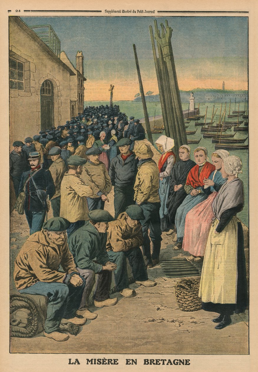 Poverty in Brittany, back cover illustration from 