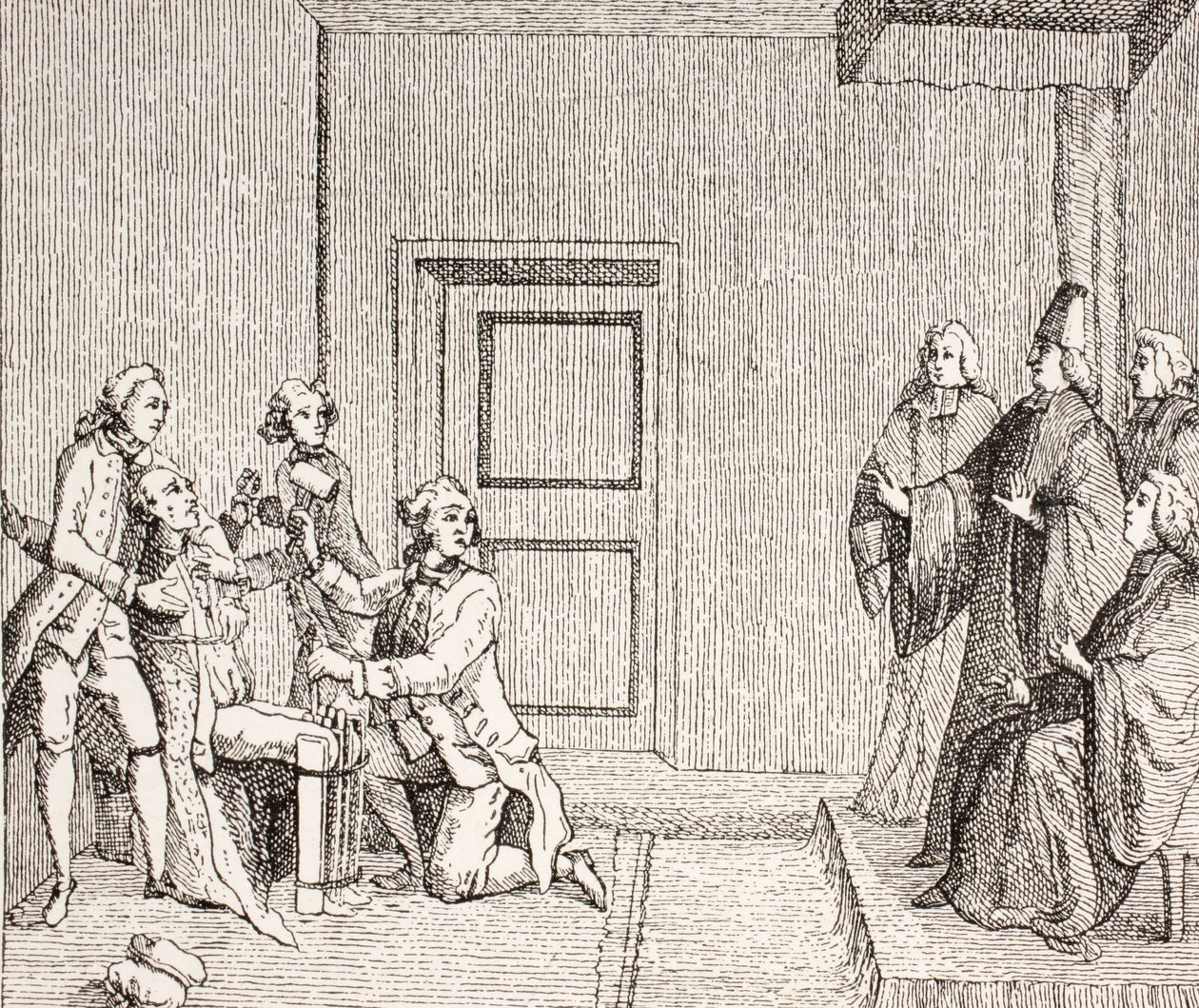 Prisoner Undergoing Torture by Brodequin, 1875 by French School