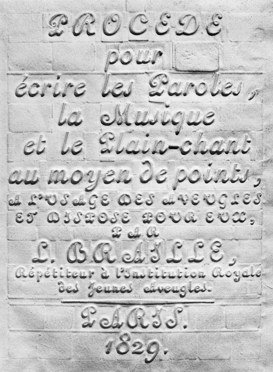 Procede pour ecrire les Paroles, la Musique et le Plain-chant au moyen de points, a l