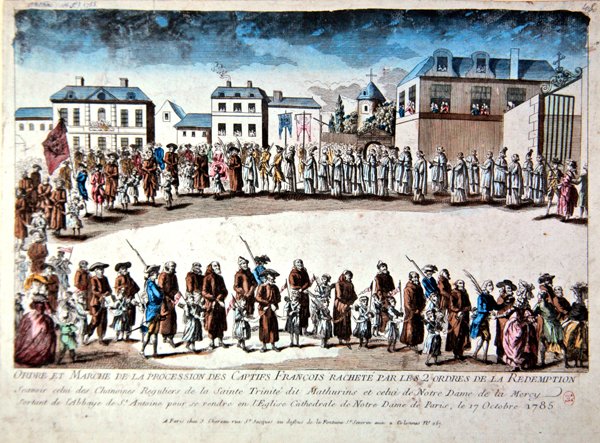 Procession in Paris of French Prisoners Released from Captivity in Algeria by Payment of Ransom by French School
