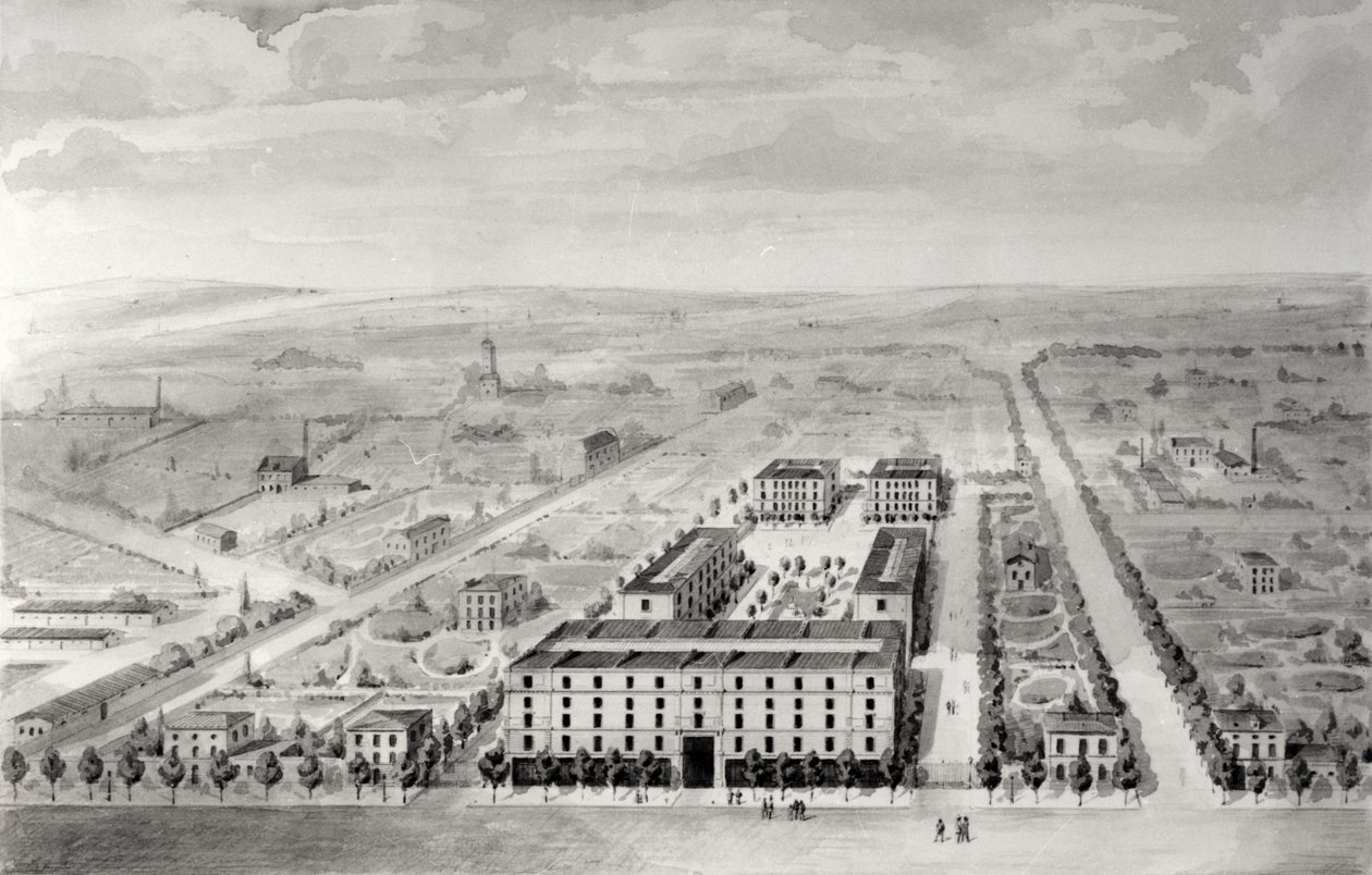 Project for the Napoleon housing development, 58 rue Rochechouart, Paris by French School