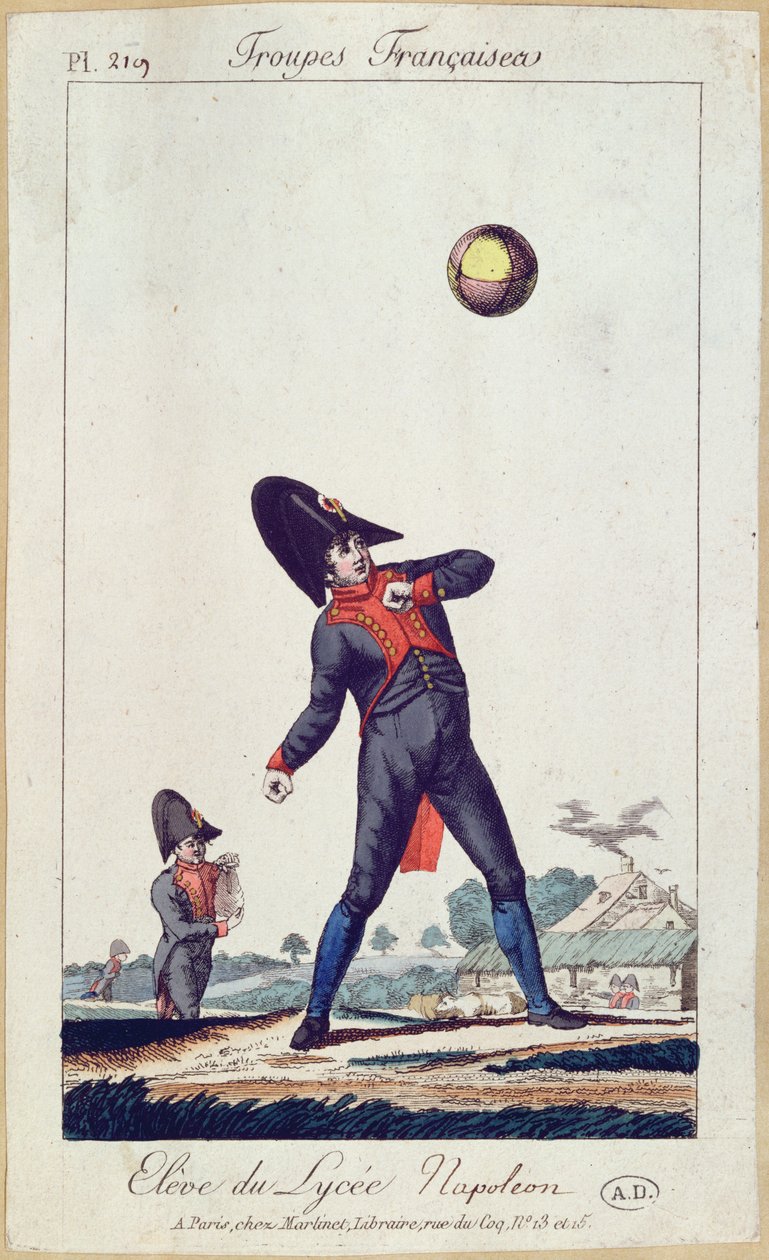 Pupil of the Lycee Napoleon Playing Ball by French School