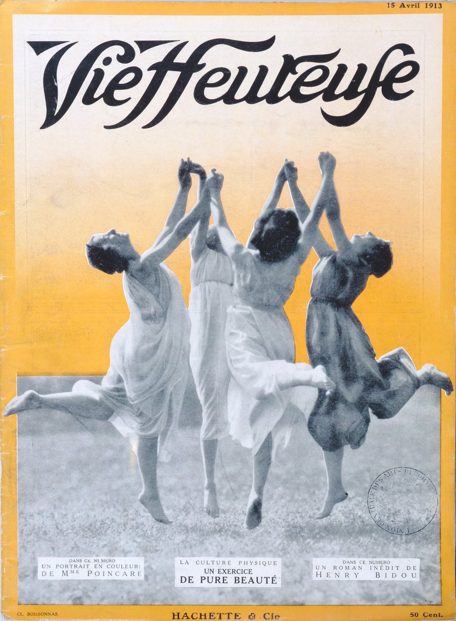 Pure Beauty Exercise, Cover Illustration of Vie Heureuse, 15 April, 1913 by French School