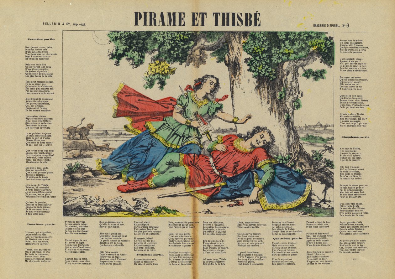 Pyramus and Thisbe by French School