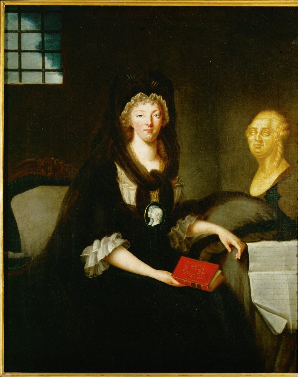 Queen Marie Antoinette imprisoned in the Conciergerie by French School
