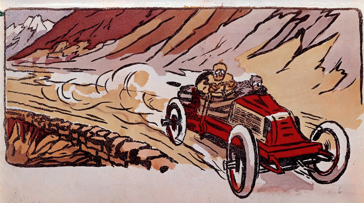 Racing Between Paris and Vienna: A Renault Car Set the Speed Record in 15 Hours 46 Minutes and 41 Seconds for a Distance of 1419 Kilometres by French School