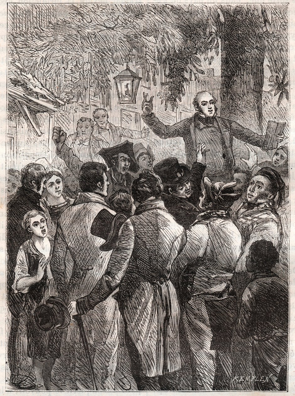 Reading of the pamphlet by Louis Marie de Lahaye de Cormenin in 1838 by French School