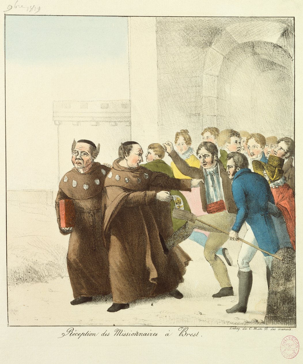 Receiving missionaries in Brest by French School