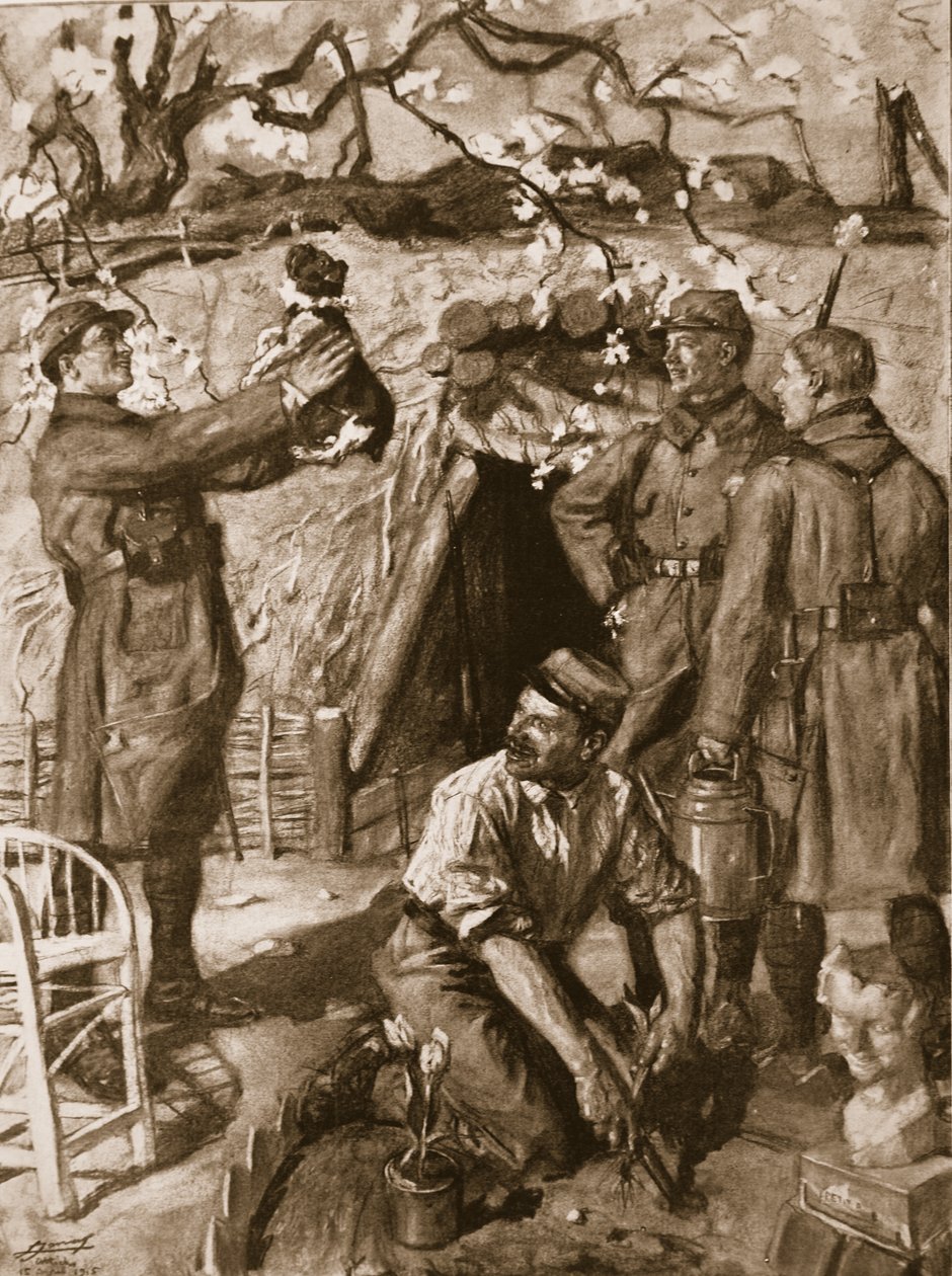 Recreation Time, 1915 by French School
