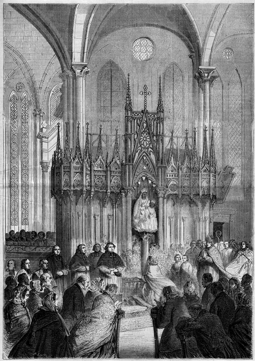 Religious art: statue of Notre Dame du Pillar or 