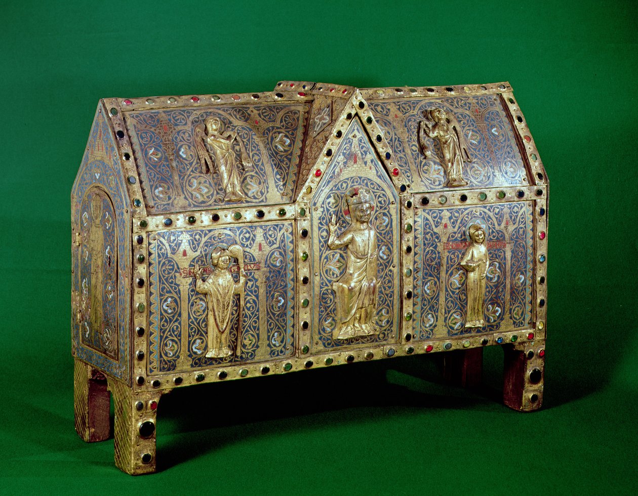 Reliquary chest of St. Calminius, Limoges by French School