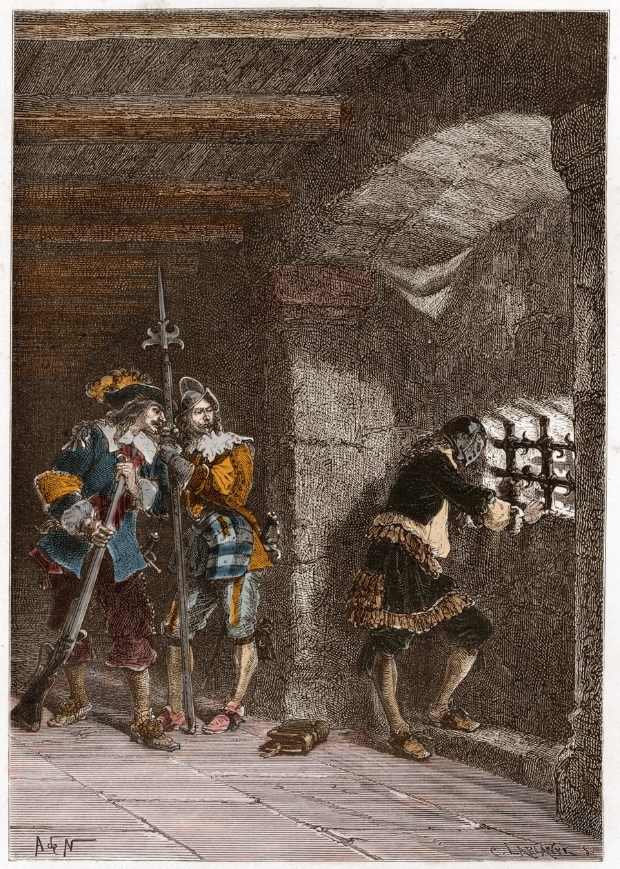Representation of the Iron Mask Imprisoned on the Island of Sainte Marguerite by French School