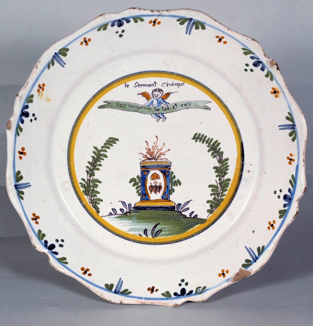 Revolutionary plate by French School