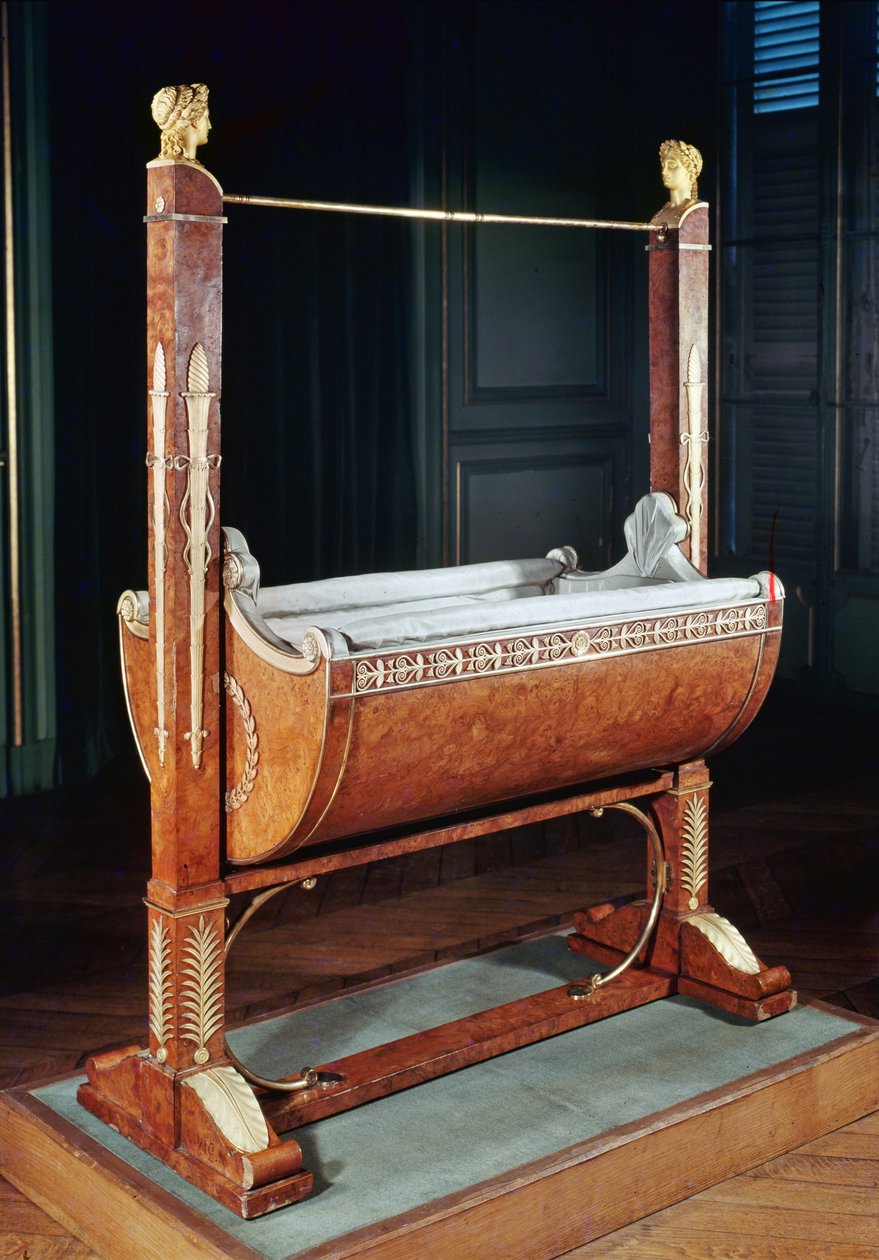 Rocking cradle of the King of Rome, from Saint-Cloud, 1811-15 by French School