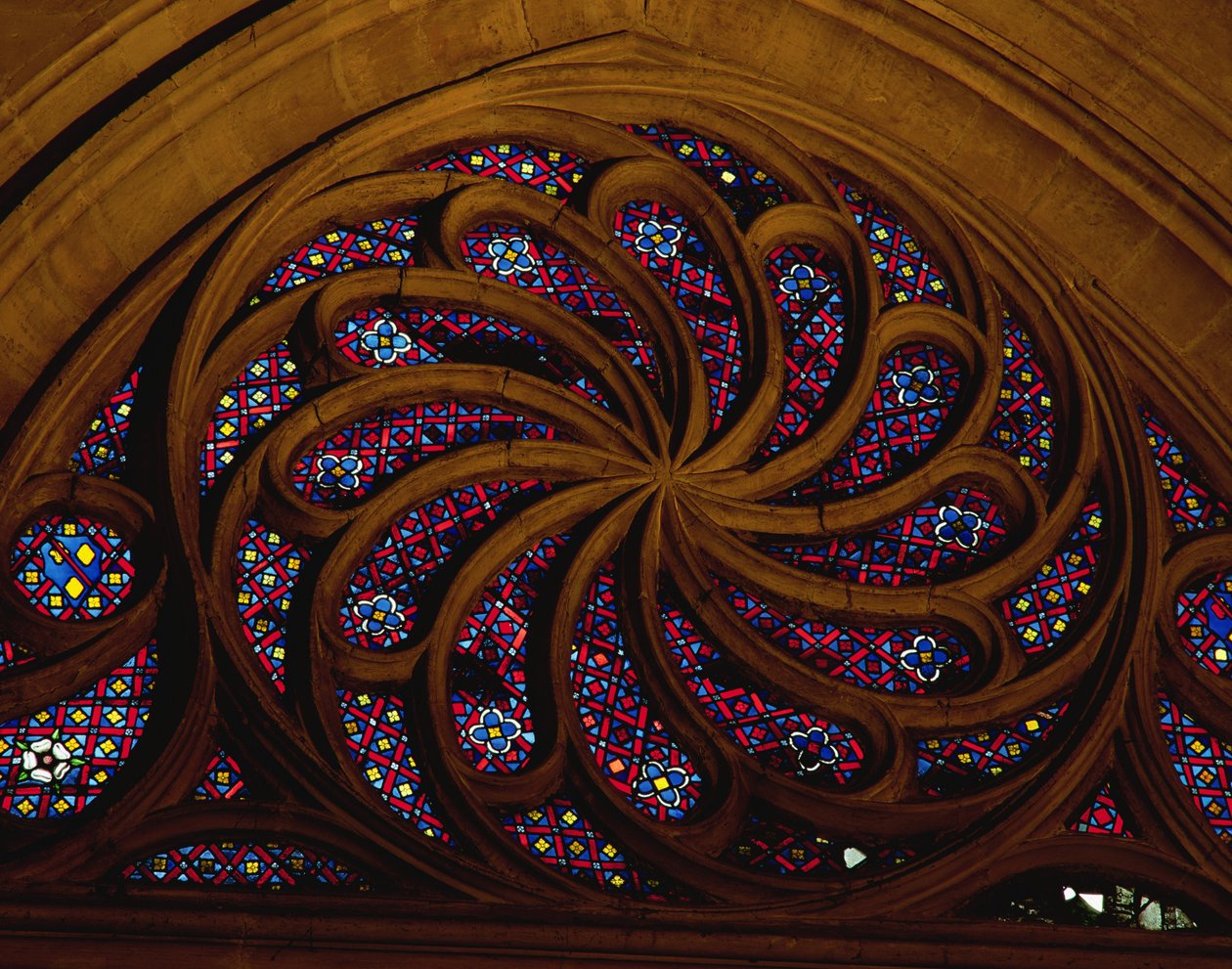 Rose Window, Chapel of the Bourbons, Late 15th Century by French School
