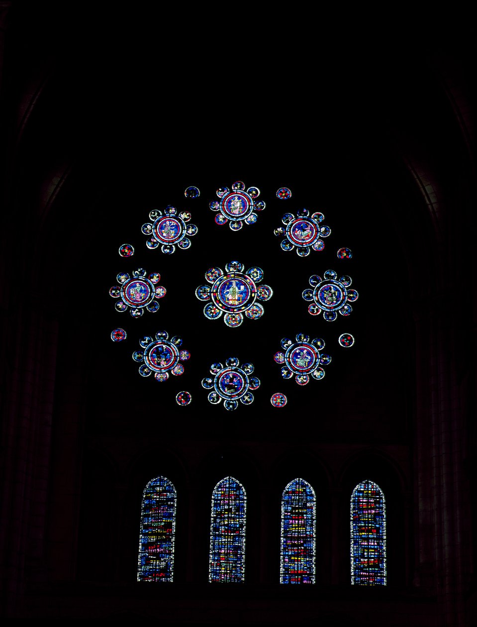 Rose window, c.1220 by French School