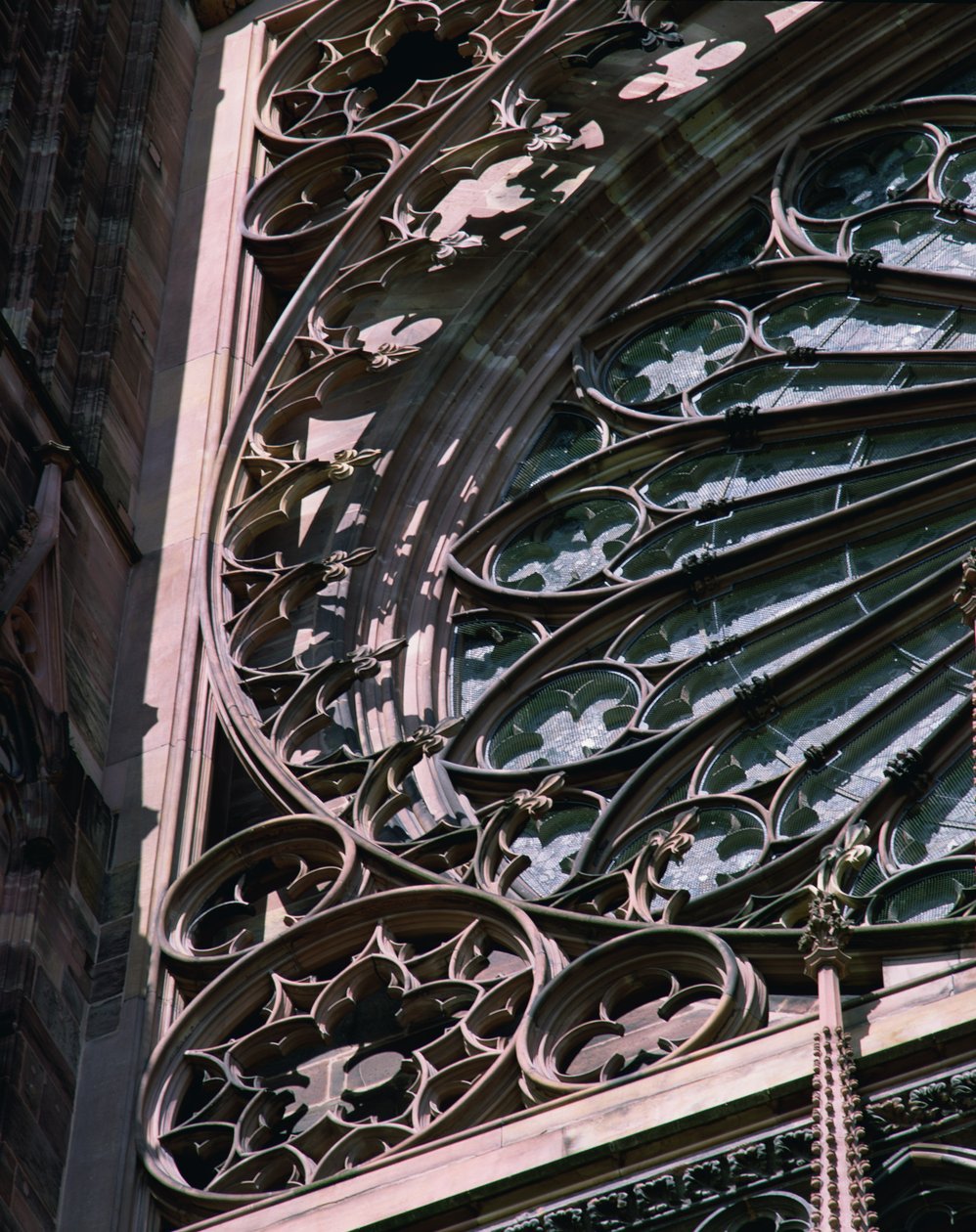 Rose window (detail) by French School