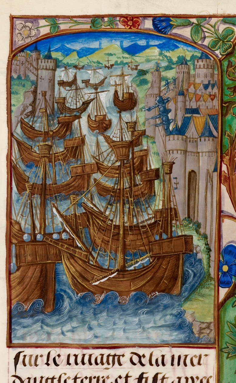 French fleet attacked at Sluys, from 