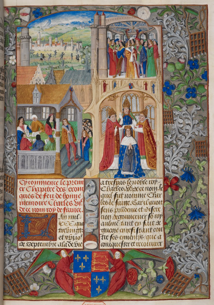 Coronation of Charles VII, Scenes from the 