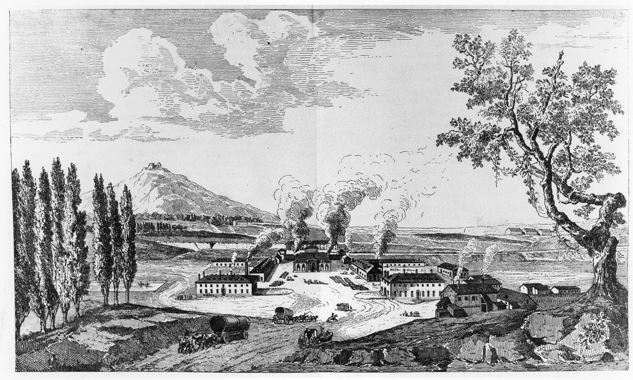 Royal Foundry at Le Creusot in 1787 by French School