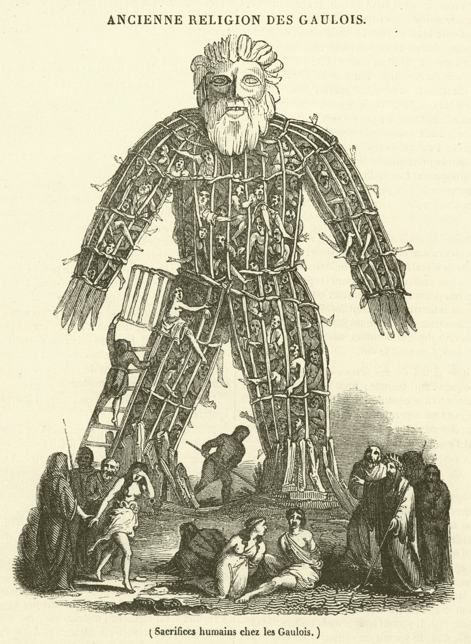 Human Sacrifices among the Gauls by French School