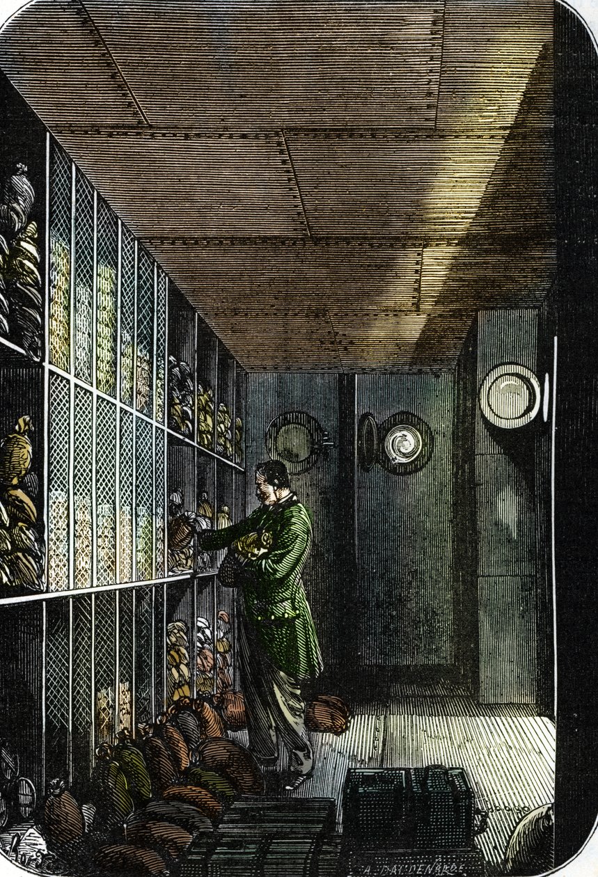 Basement of the Bank of France in Paris by French School