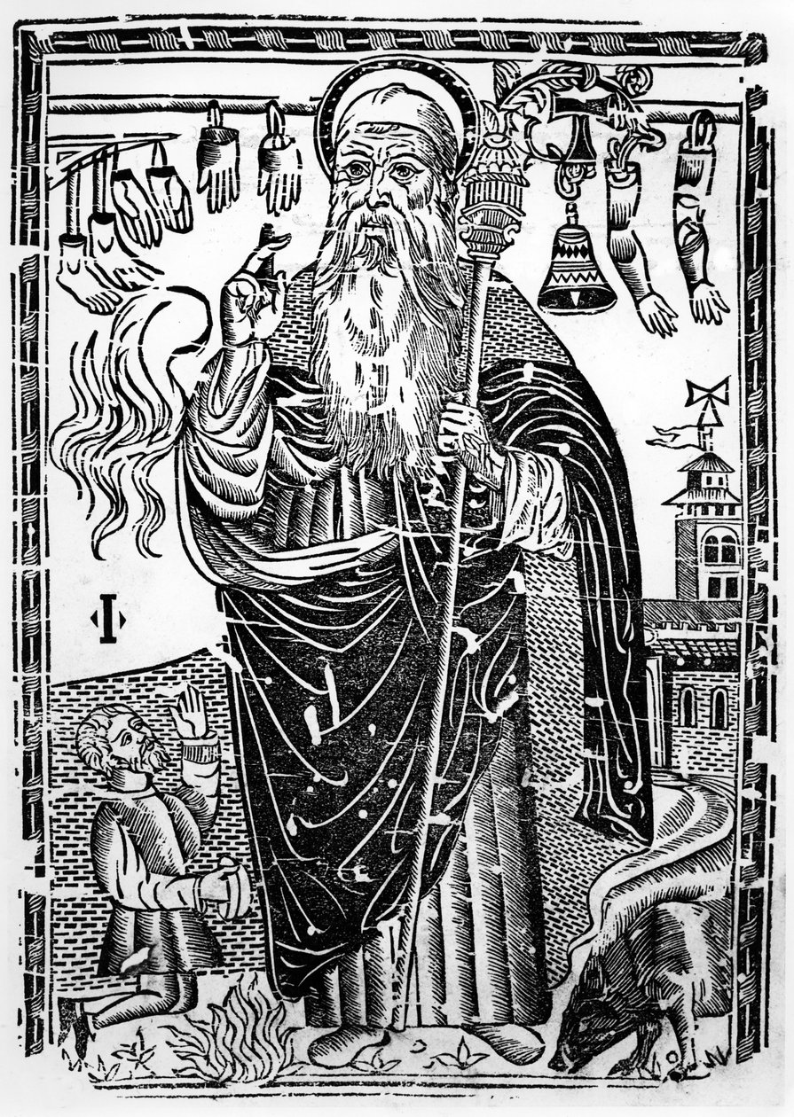 Saint Anthony the Great by French School