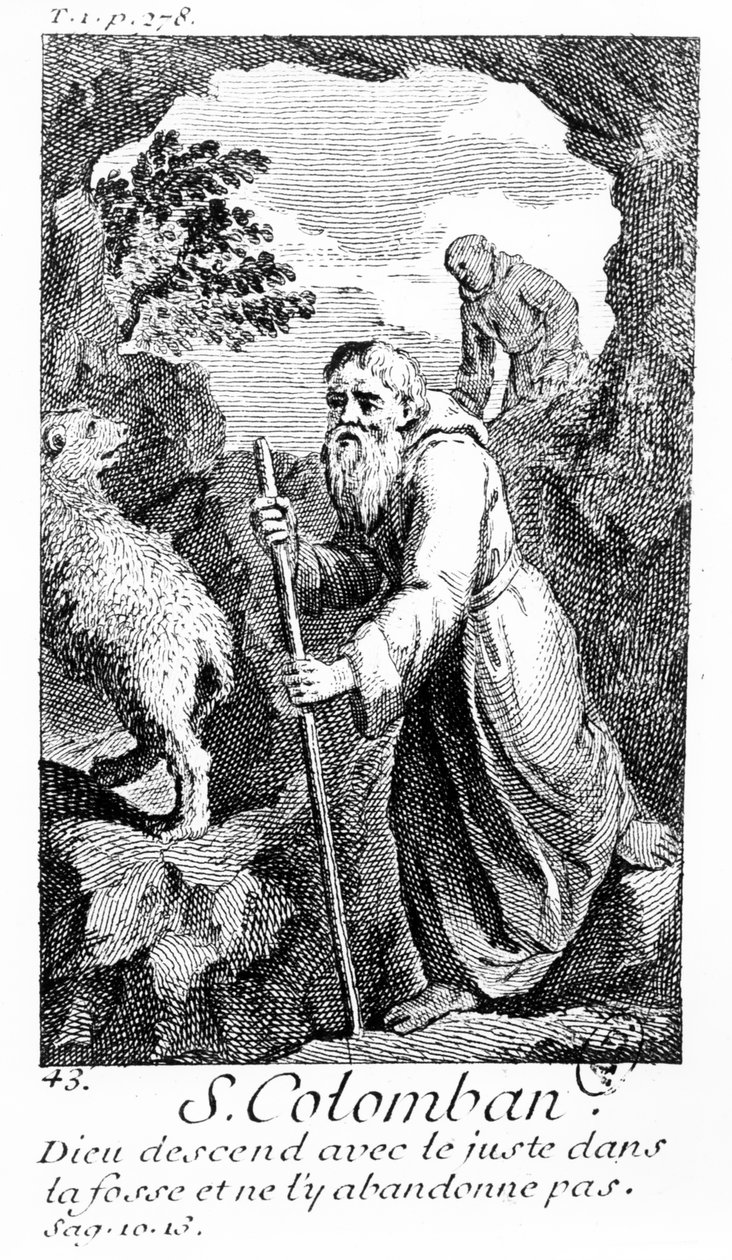 Saint Columban by French School