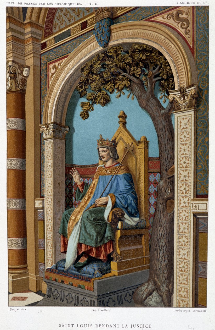 Saint Louis rendering justice, from 