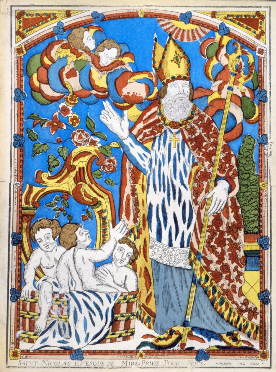 Saint Nicholas, Bishop of Myra, pray for us by French School