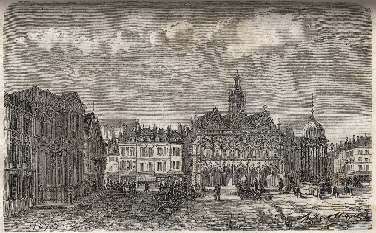 Saint Quentin (Saint-Quentin) Department of Aisne - Engraving in 